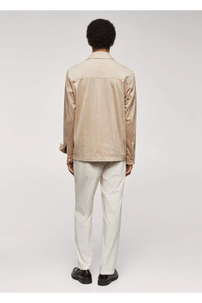 Suede-look Shacket - 4