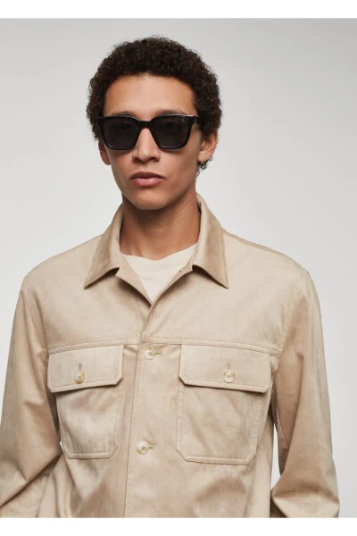 Suede-look Shacket - 5