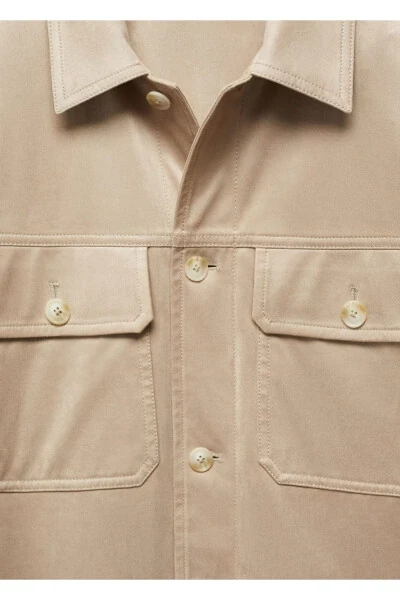 Suede-look Shacket - 6