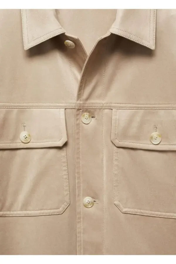 Suede-look Shacket - 6