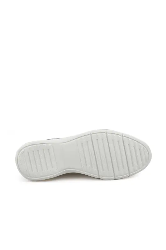 Suede Navy 100% Leather Casual Shoe - 4