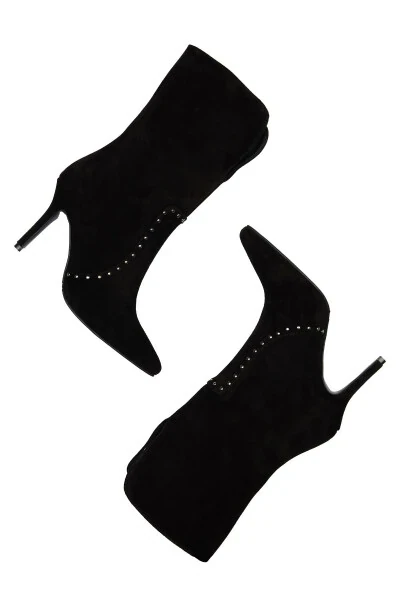 Suede Stud Detailed Short Boot-001 - 4