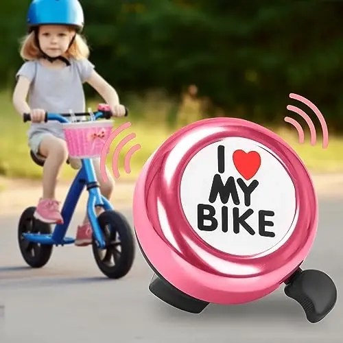 Suerico Kids Bike Basket, Bicycle Basket with Bell, Wheel Spokes, Glasses, Bike Accessories for Boys Girls - 3
