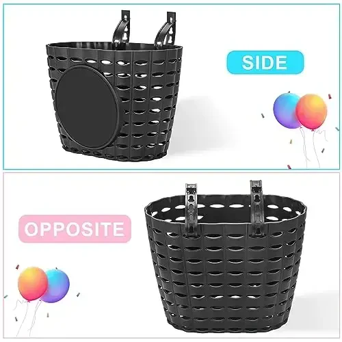 Suerico Kids Bike Basket,Bicycle Basket with Bell,Wheel Spokes, Glasses,Bike Accessories for Boys Girls - SUERICO (1)