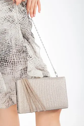 Suins Cora Abiye Çanta Gece Çantası Portföy Clutch Çanta-Altın - 2