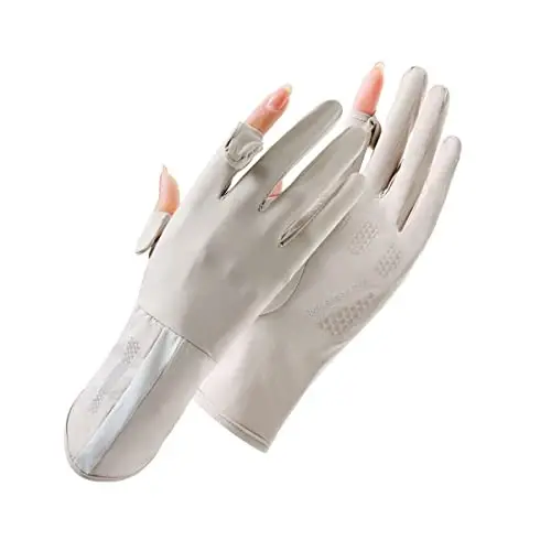 SUJAYU UV Protection Gloves Driving Gloves Women, Full Finger UV Gloves Sun Gloves Sun Protection Gloves, Thin Gloves UV Light Gloves Women Cycling Gloves for Women 