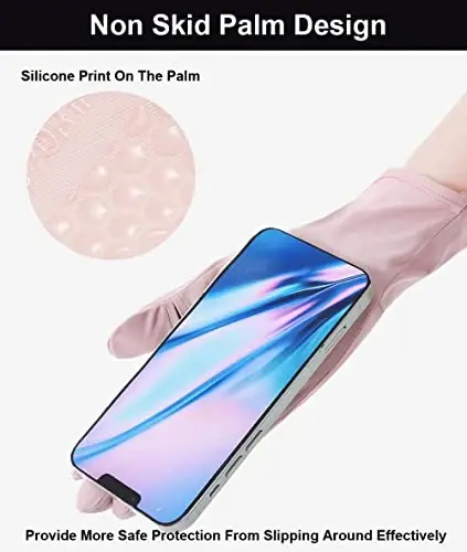 SUJAYU UV Protection Gloves Driving Gloves Women, Full Finger UV Gloves Sun Gloves Sun Protection Gloves, Thin Gloves UV Light Gloves Women Cycling Gloves for Women - 4