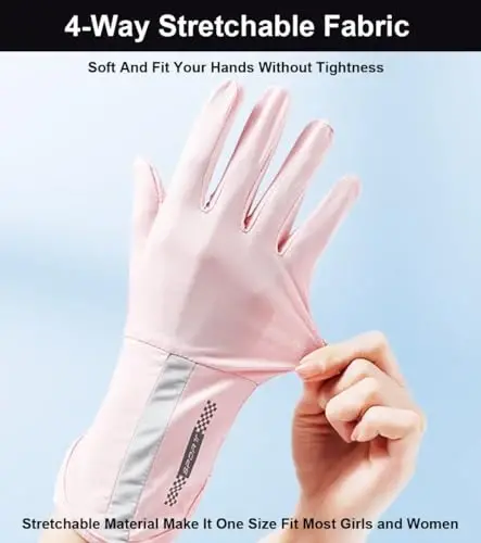 SUJAYU UV Protection Gloves Driving Gloves Women, Full Finger UV Gloves Sun Gloves Sun Protection Gloves, Thin Gloves UV Light Gloves Women Cycling Gloves for Women - 6