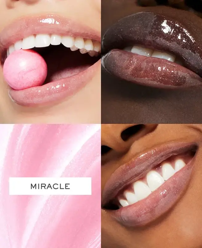 Juicy Tubes Original Lip Gloss - 04 Miracle Sheer Bubble Pink with Sparkle) - 3