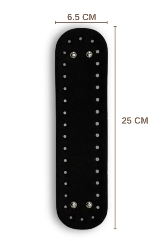Sumka Asosi Mini Sun'iy Teri 6.5smx25sm Sumka Aksesuari Va Sumka Aksesuari Qora - Qora - 1