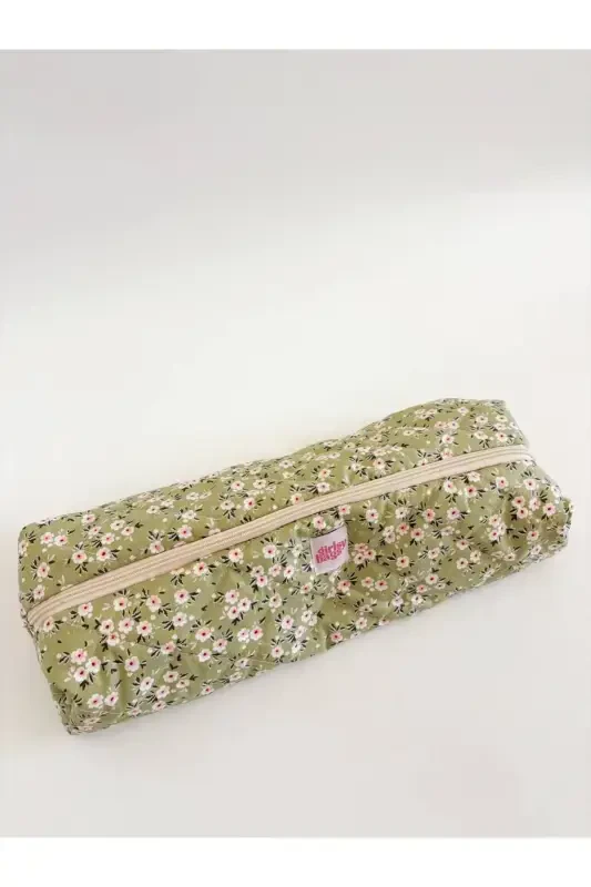 Сумка для всех деталей, совместимых с Dyson, сумка для выпрямителя, большая косметичка XXL - зеленый цветок - 2