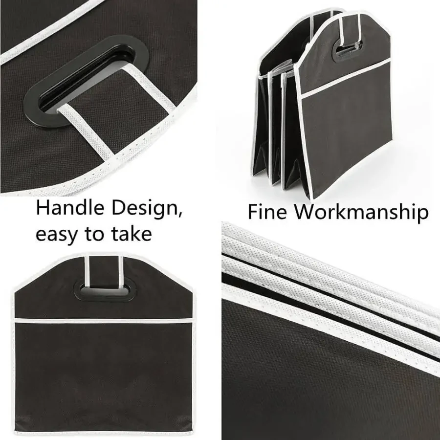 Сумка для хранения в автомобиле, багажник, многофункциональный складной нетканый органайзер - 2