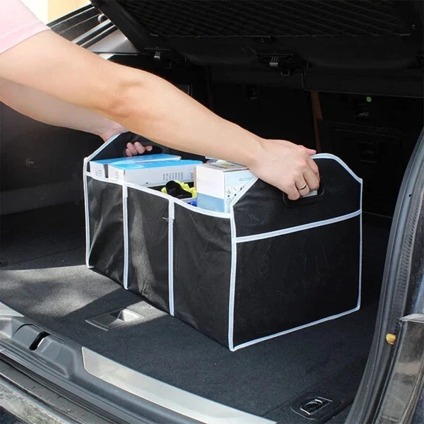 Сумка для хранения в автомобиле, багажник, многофункциональный складной нетканый органайзер - 6