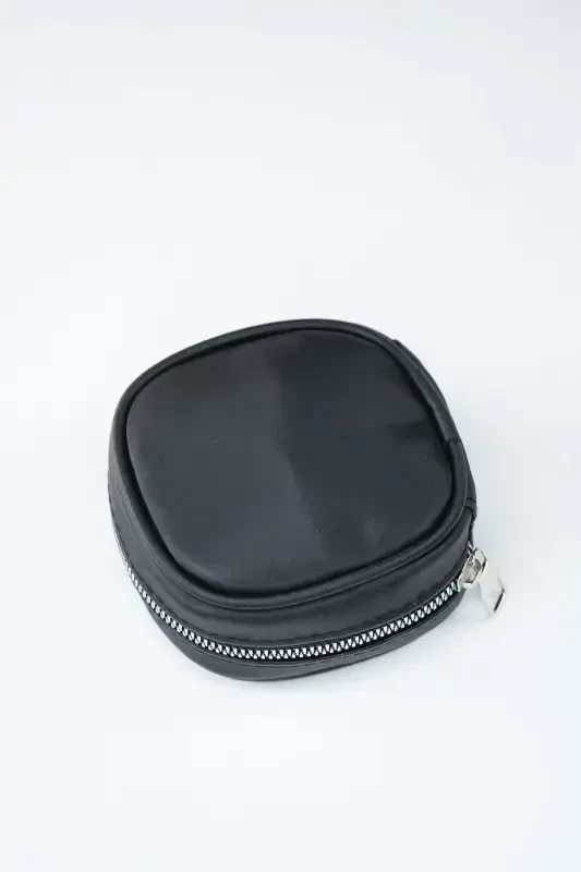 Sumka ichidagi organayzer mini makiyaj sumkasi -Qora mini kosmetika sumkasi-Qora - 3