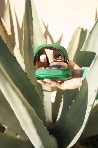 Sumka ichidagi organizer mini kosmetika sumkasi - Benetton yashil mini kosmetika sumkasi - yashil - 8