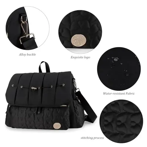 Сумка-памперсник Tote для подгузников, большая сумка для мамы с пеленальным столиком, многофункциональная дорожная сумка для подгузников - 6