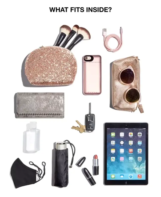 Сумка-слинг, рюкзак Millie Convertible Leather, чёрно-серебристая - 6