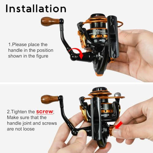 Summer and Centron Spinning Reels, 12 +1 BB Light Weight & Ultra Smooth Reel for Ice/Summer 3000/1000 Fishing Reel by QINGLER - 6