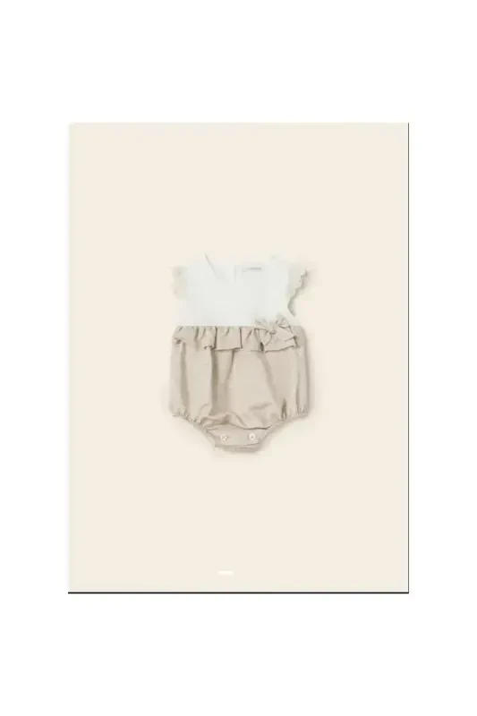 Summer Baby Girl Romper Cream - MAYORAL