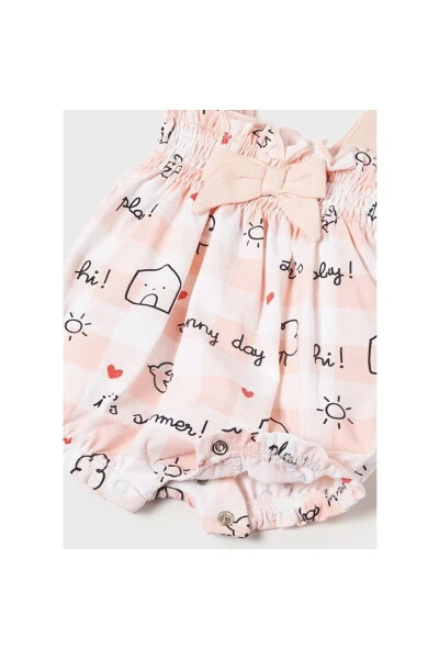 Summer Baby Girl Romper Headband Pink - MAYORAL (1)