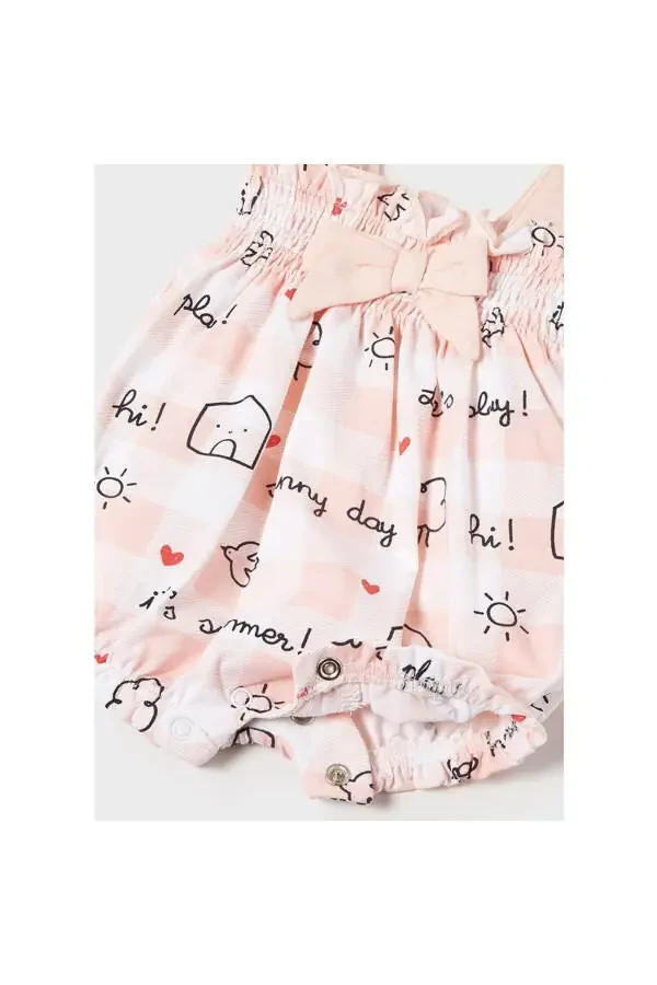 Summer Baby Girl Romper Headband Pink - 2