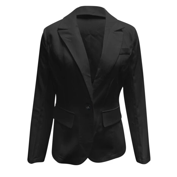 Summer Blazers for Women Lightweight Dressy Casual Blazers Open Front Solid Long Sleeve Work Office Jackets Blazers - 4