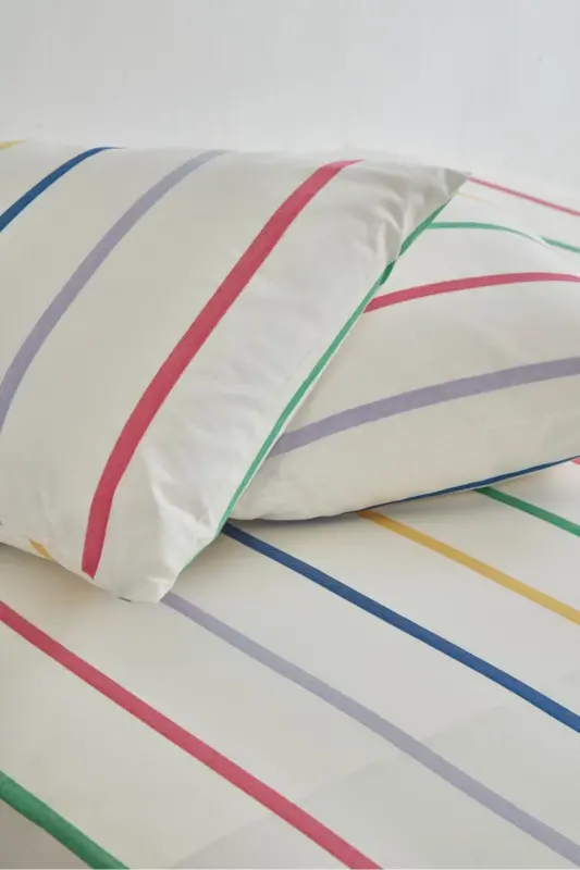 Summer Bomb Fitted Sheet Pillowcase Cotton Single - Double - King - Multicolor - 4