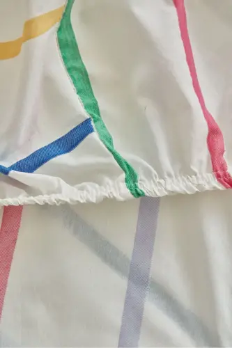 Summer Bomb Fitted Sheet Pillowcase Cotton Single - Double - King - Multicolor - 7