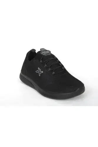 Summer Breathable Daily Men's Sneakers Walking Running-BLACK - 3