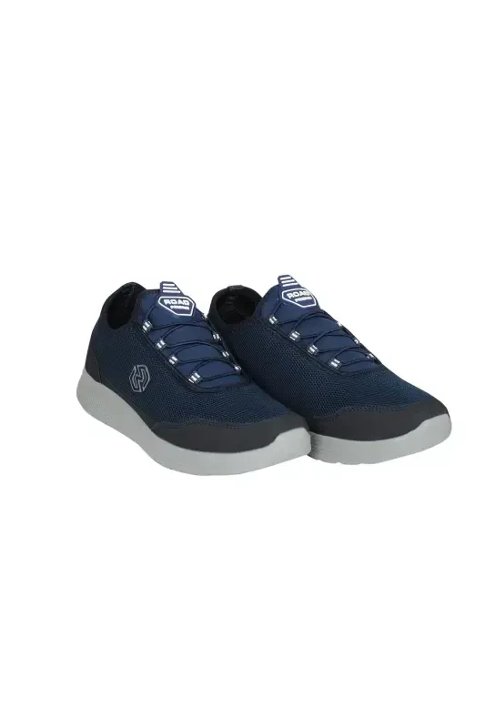 - Summer Breathable Daily Men's Sneakers Walking Running - Navy Blue - 2