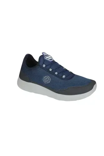 - Summer Breathable Daily Men's Sneakers Walking Running - Navy Blue - 5