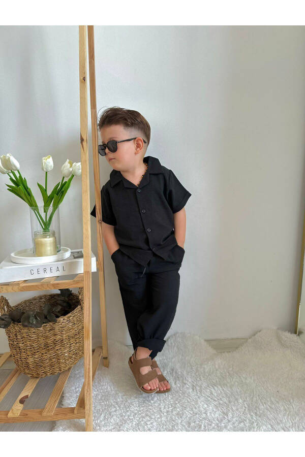 Summer Style Linen Suit for Boys - 1