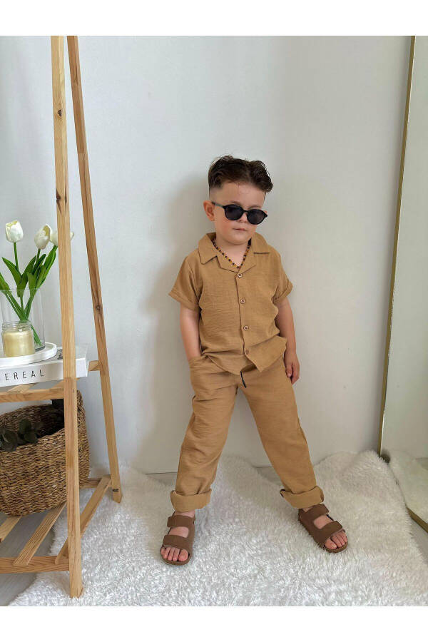 Summer Style Linen Suit for Boys - 7