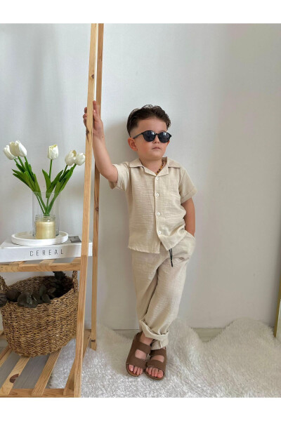 Summer Style Linen Suit for Boys - 2