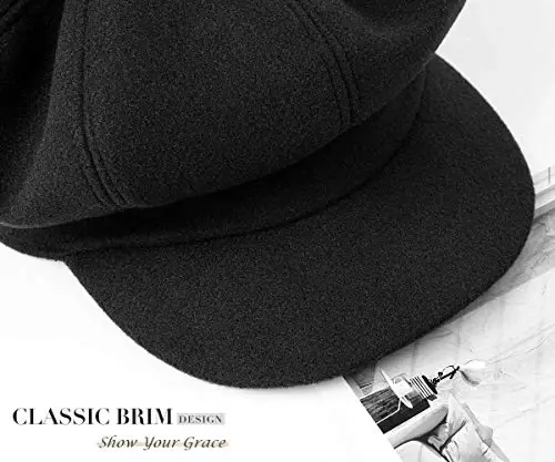 Sumolux Ayollar Beret Nyusboy Shlyapa Fransuz Jun Cap Klassik Kuz va Bahor Qish - 6
