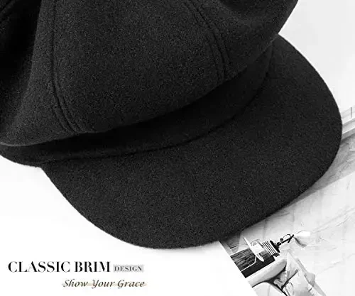 Sumolux Ayollar Beret Nyusboy Shlyapa Fransuz Jun Cap Klassik Kuz va Bahor Qish - 6