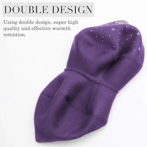 Sumolux Ayollar Beret Shlyapa Frantsuz Jun Beret Beanie Qalpog'i Klassik Qattiq Rang Kuzgi Qishki Shlyapalar - 3