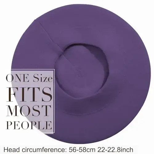 Sumolux Ayollar Beret Shlyapa Frantsuz Jun Beret Beanie Qalpog'i Klassik Qattiq Rang Kuzgi Qishki Shlyapalar - 5