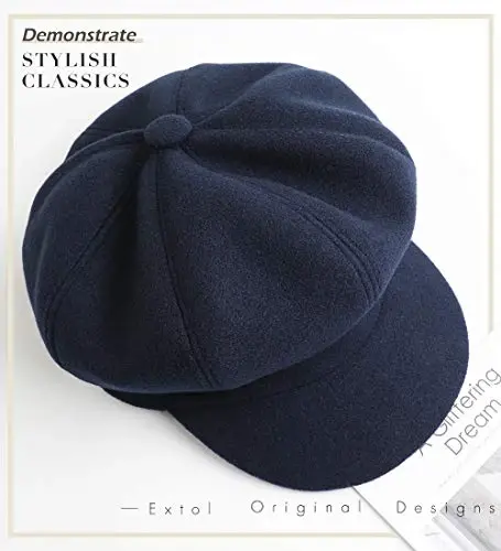 Sumolux Ayollar Bereti Newsboy Shapkasi Fransuz Jun Qalpog'i Klassik Kuz Bahor Qish - 5