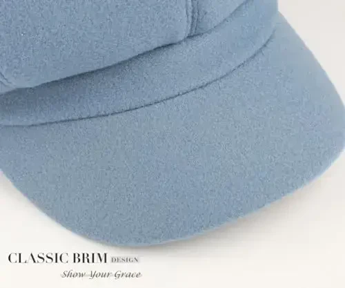 Sumolux Women Beret Newsboy Hat French Wool Cap Classic Autumn Spring Winter - 6
