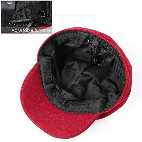 Sumolux Women Beret Newsboy Hat French Wool Cap Classic Autumn Spring Winter - 6