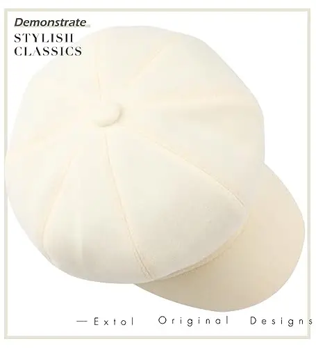 Sumolux Women Beret Newsboy Hat French Wool Cap Classic Autumn Spring Winter - 6