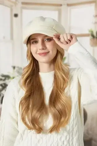 Sumolux Women Beret Newsboy Hat French Wool Cap Classic Autumn Spring Winter - 4