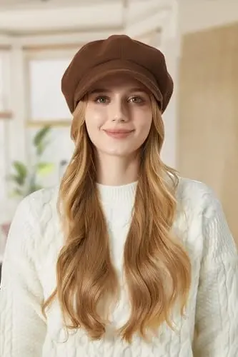 Sumolux Women Beret Newsboy Hat French Wool Cap Classic Autumn Spring Winter - 4