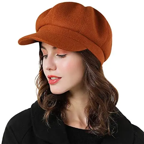 Sumolux Women Beret Newsboy Hat French Wool Cap Classic Autumn Spring Winter - 2