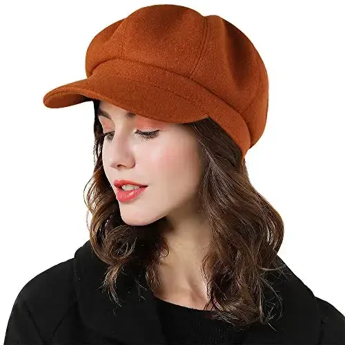 Sumolux Women Beret Newsboy Hat French Wool Cap Classic Autumn Spring Winter - Sumolux (1)