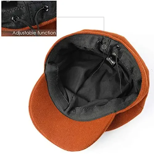 Sumolux Women Beret Newsboy Hat French Wool Cap Classic Autumn Spring Winter - 6