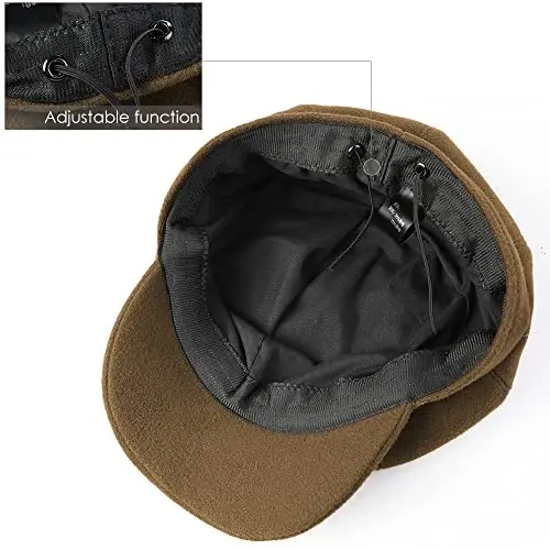 Sumolux Women Beret Newsboy Hat French Wool Cap Classic Autumn Spring Winter - 7