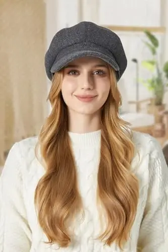 Sumolux Women Beret Newsboy Hat French Wool Cap Classic Autumn Spring Winter - 4