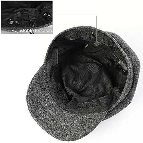 Sumolux Women Beret Newsboy Hat French Wool Cap Classic Autumn Spring Winter - 6